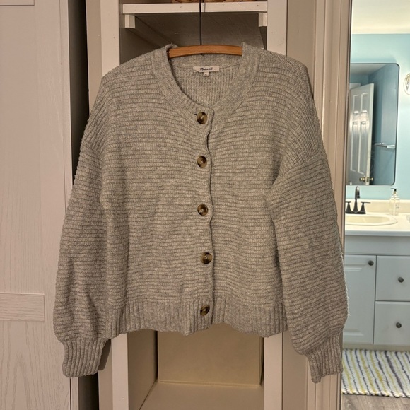 Madewell Sweaters - Madewell Light Gray Women's Cardigan